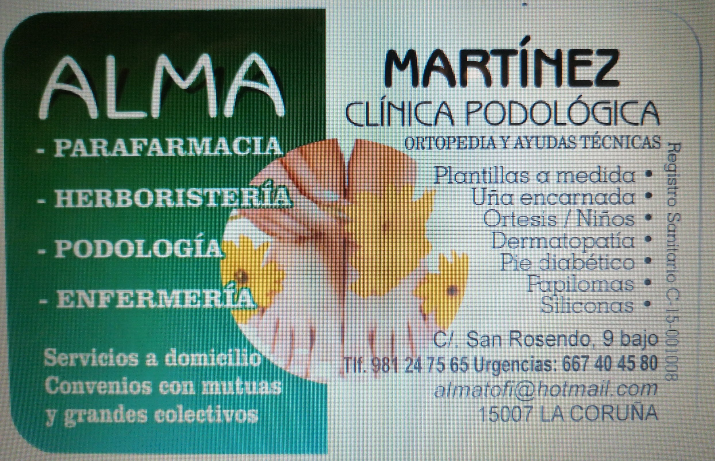 Logotipo de la clínica Clínica Podológica Martínez